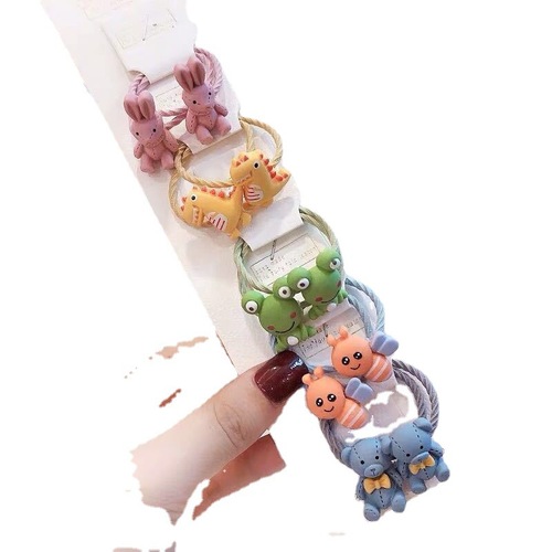 Korean style new children's hairband hair accessories small fresh and cute baby hair tie princess girl rubber band set