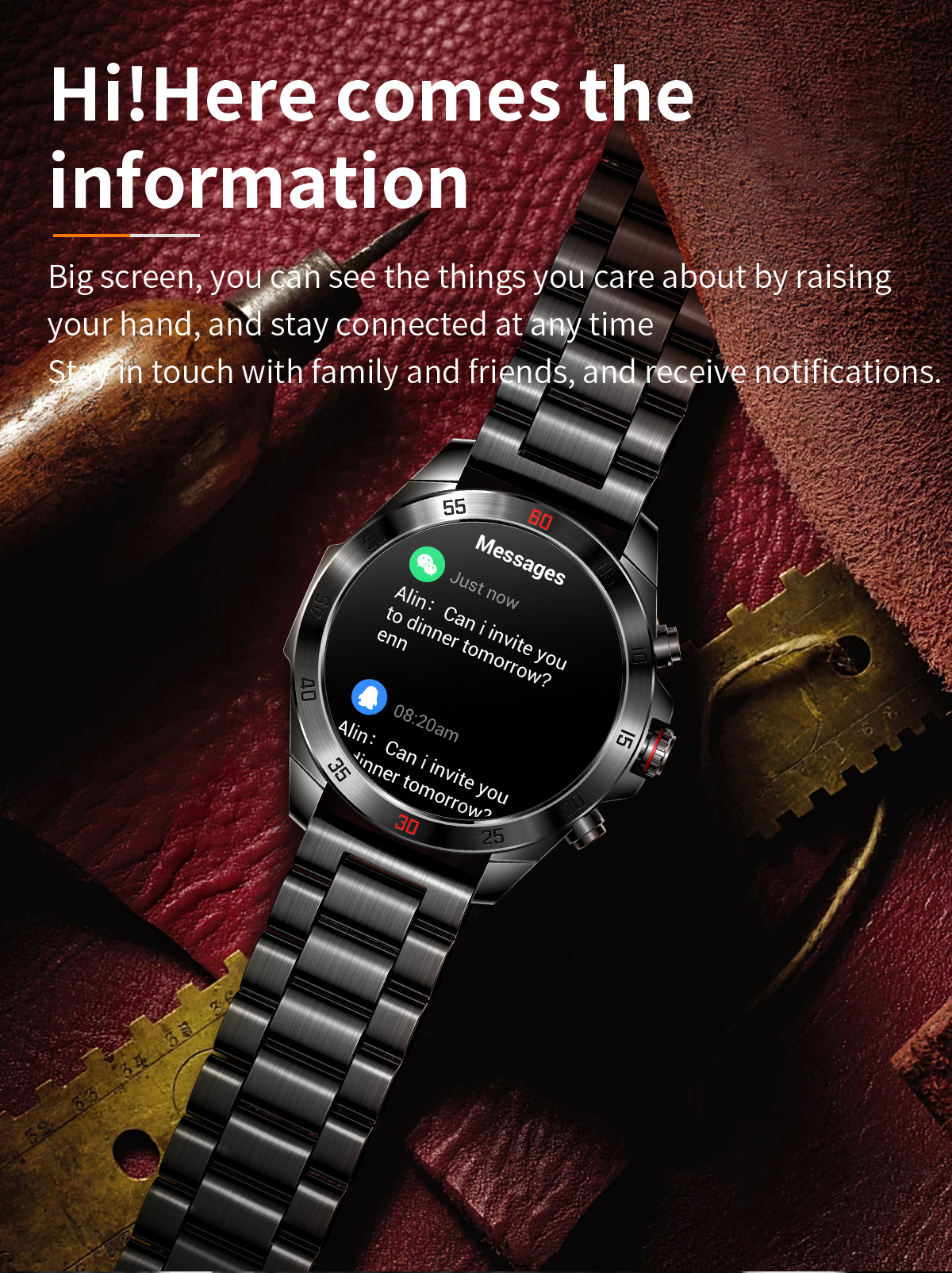 Smartwatch uomo con cardiofrequenzimetro e chiamate bluetooth_voghion.com