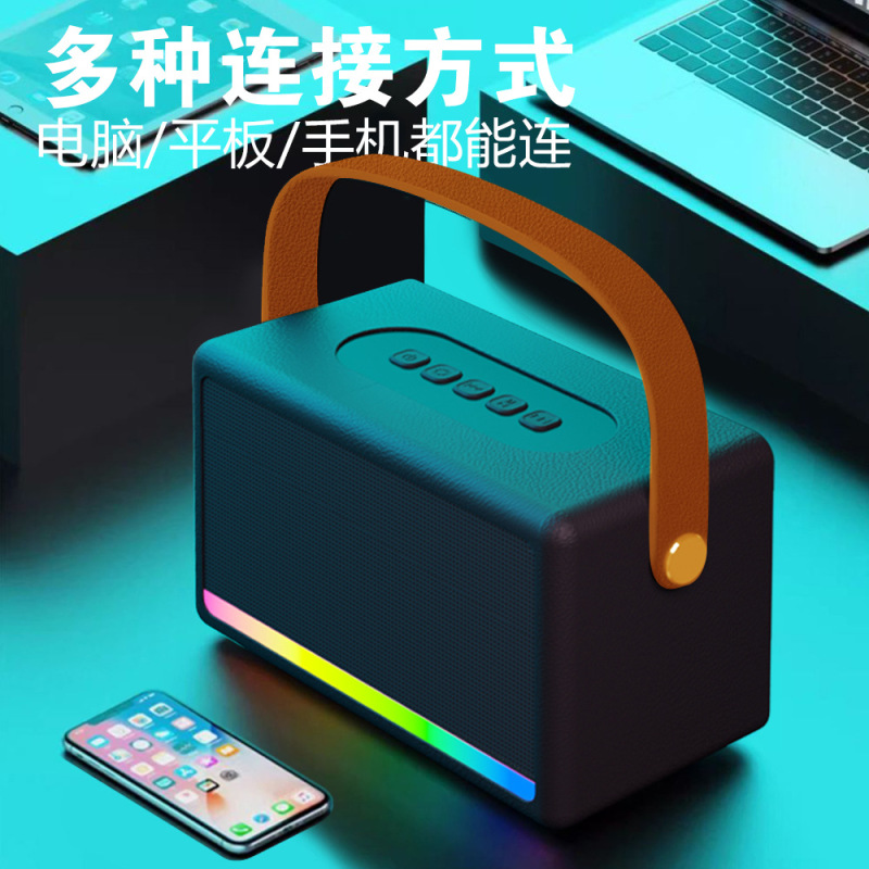 新型k歌bluetoothスピーカー無線マイク付き屋外家庭用小型k歌一体音響|undefined