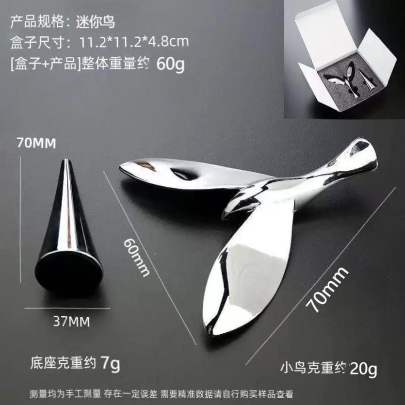 Abridor de botellas con forma de pájaro volador, juguete oscilante, adorno creativo de metal para caja de regalo, soporte para cerveza con forma de pájaro, abridor flotante image 9
