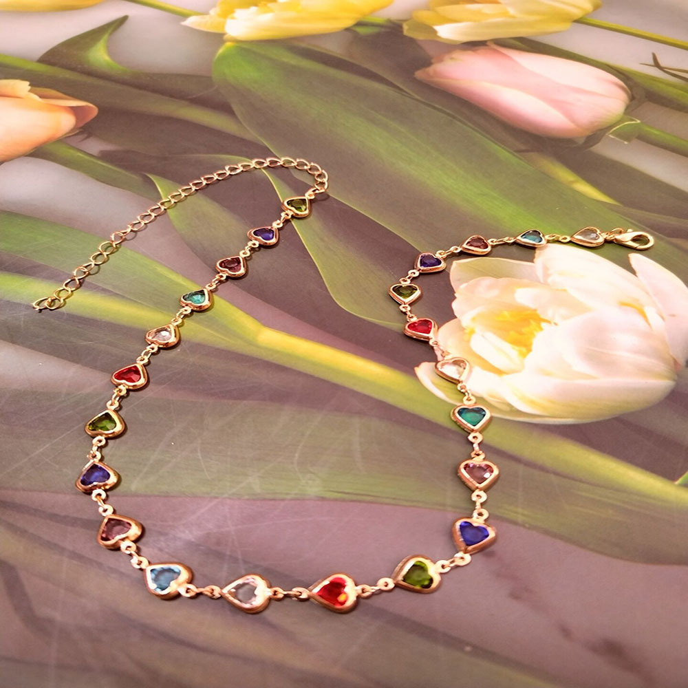 Artificial Crystal, Alloy Material Geometric Pattern Simple Style Geometric Artificial Crystal Alloy Plating Women's Bracelets Necklace