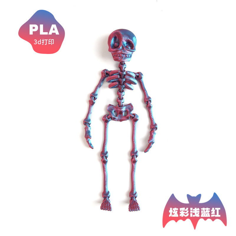 Impresión 3D dragón adornos esqueleto hombre 3D dragón chino dragón congelador pegatinas adornos regalos de absorción de esqueleto lote adornos de arte