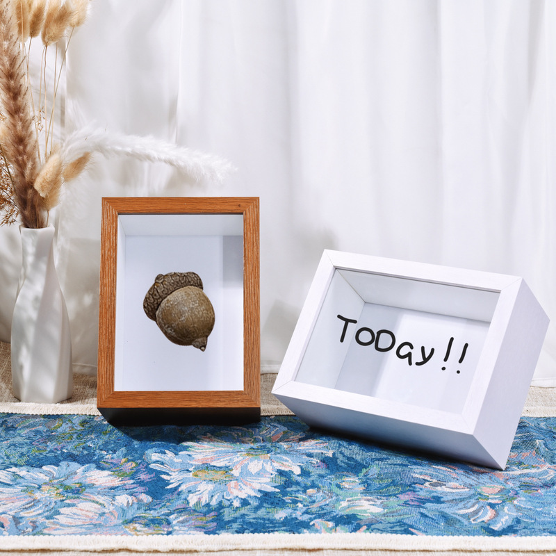 Hollow Three-Dimensional 7cm 5-Inch 6-Inch 7-Inch 8inch 10inch Simple DIY Modern Tabletop Wall-Mounted Dual-Use Glass Photo Frame Hollow Three-Dimensional 7cm 5-Inch 6-Inch 7-Inch 8inch 10inch Simple DIY Modern Tabletop Wall-Mounted Dual-Use Glass Photo Frame