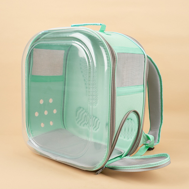 Mochila Transparente para Mascotas de PVC, Transpirable, para Salidas de Mascotas