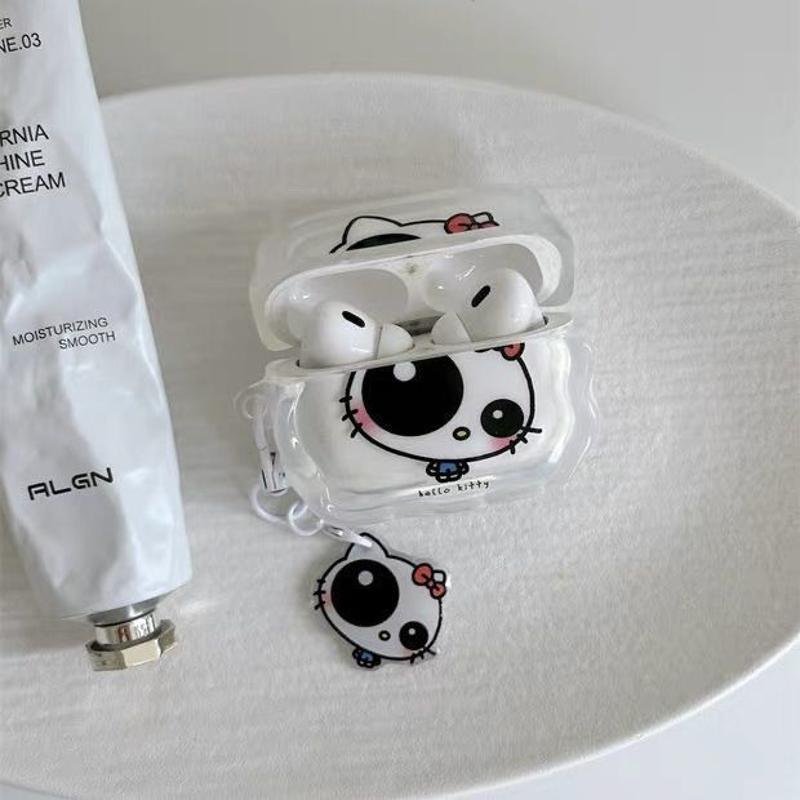 Big Eyes Kitty AirPods 4 generación cubierta de auriculares bluetooth airpodspro3 cubierta de protección huaqiangbei 5 generación