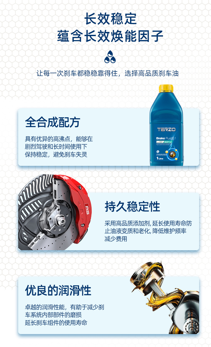 Taize High-Performance Fully Synthetic Brake Fluid Dot5.1 Brake Fluid Brake System Oil for Vehicles with High Temperature Resistance