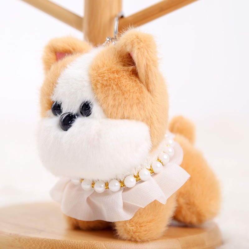 かわいい子犬ペンダントウエストハイランド犬ぬいぐるみおもちゃ人形バックパックキーホルダーペンダントガールフレンドギフト|undefined