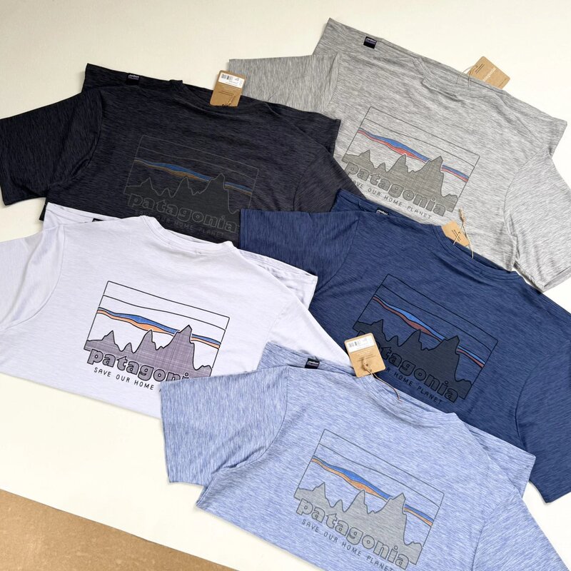 C1 Quick Drying #   Original Quality P@T Shanfeng Classic Letter Print Quick-Drying Breathable Short-Sleeved T-Shirt for Men and Women