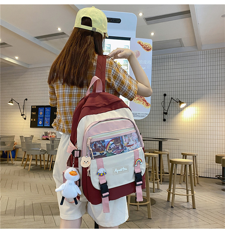 Japanese junior high school backpack summer Korean Harajuku style ulzzang backpackpicture8