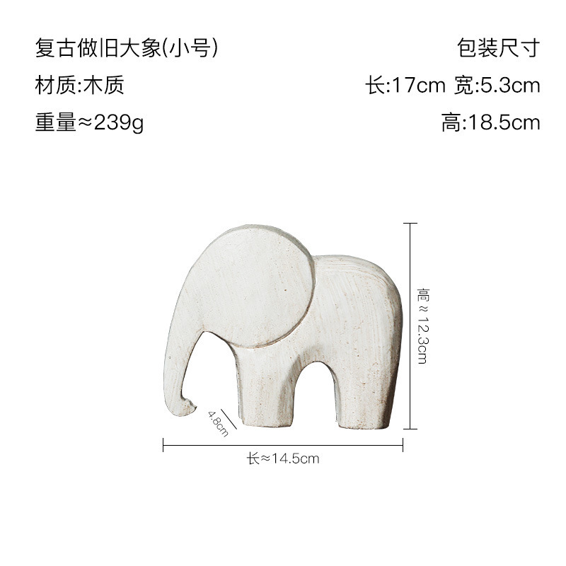 現代のシンプルなモランディ色の創意達拉木の木馬の置物の家庭の装飾品の客間のテレビの戸棚のお茶の数々の装飾|undefined