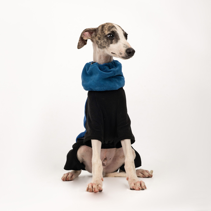 ペット春秋保温四脚服外出家防風汚れ防止フリース高襟取り外し可能犬服厚手|undefined