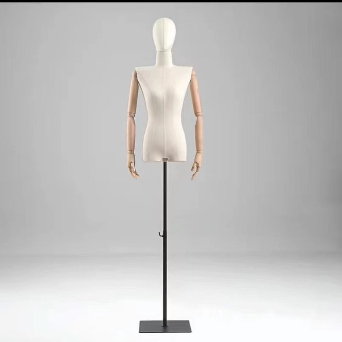 Modelo de busto femenino accesorios hombros planos estante de ropa de estilo coreano estante de ventana maniquí estante de exhibición de cuerpo humano