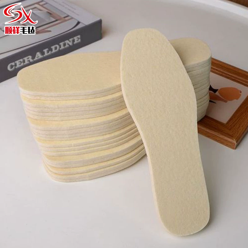 Оптовая Продажа с фабрики мягкие впитывающие пот войлочные стельки для спорта на открытом воздухе стельки утолщенные теплые моющиеся войлочные стельки