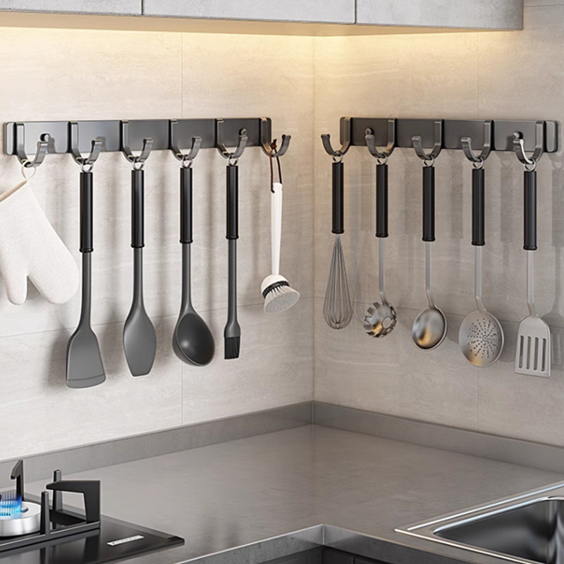 Hook strong adhesive punch-free kitchen bathroom wall wall hanging rack behind the door sticky hook wall hanging clothes hook Hook strong adhesive punch-free kitchen bathroom wall wall hanging rack behind the door sticky hook wall hanging clothes hook