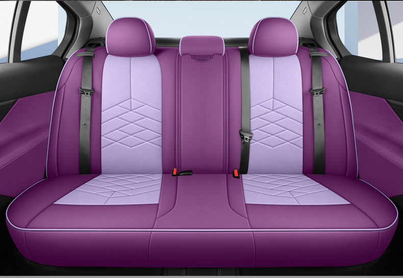 Full Coverage Leather Car Seat Covers for 26 Models, All-Season Seat Covers with Original Car Texture