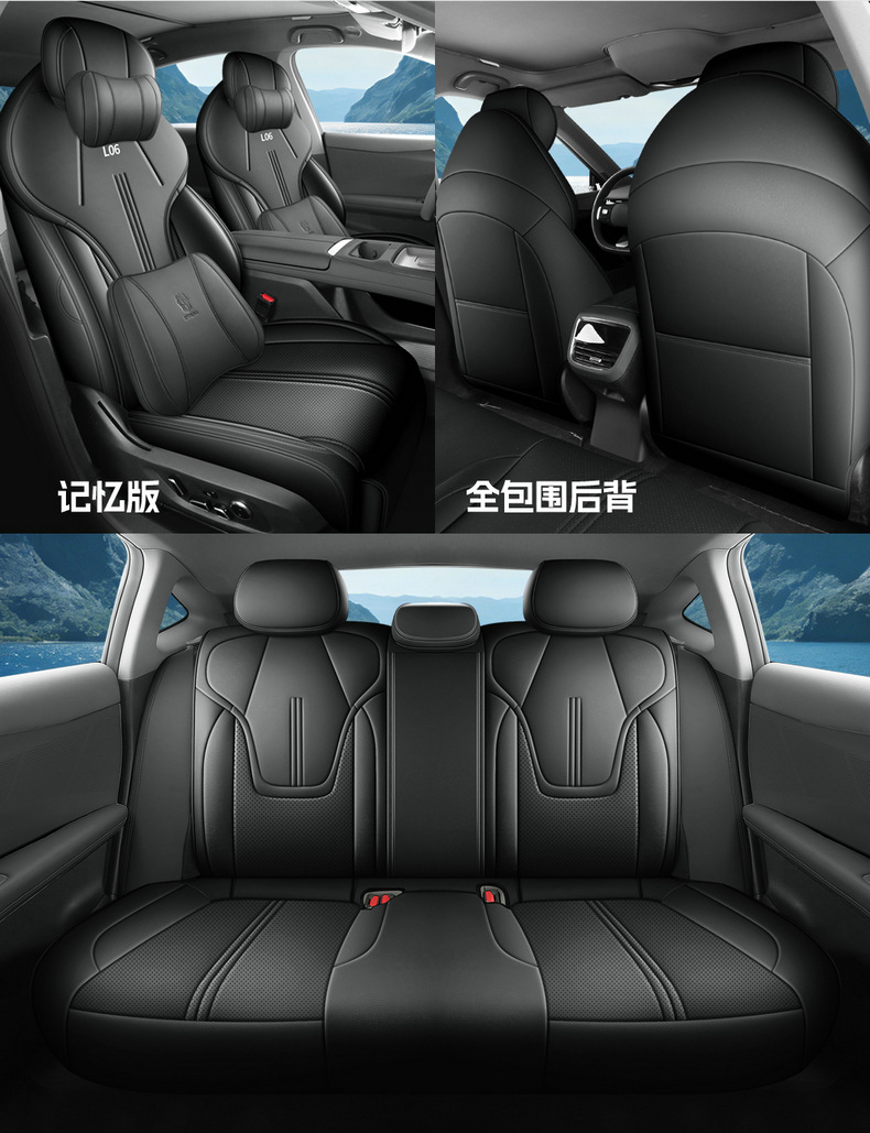 Directly from the manufacturer: Deep Blue L06 all-season perforated leather wear-resistant car seat cushion, full coverage custom seat cover