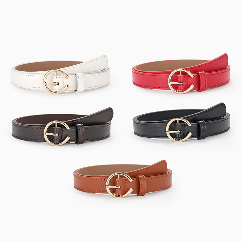网络新款时尚ins风女士腰带韩版C字扣简约装饰休闲牛仔裤皮带女潮|ms