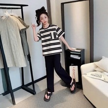 大女童睡衣套装夏季新款短袖儿童家居服宽松薄款中大童居家空调服
