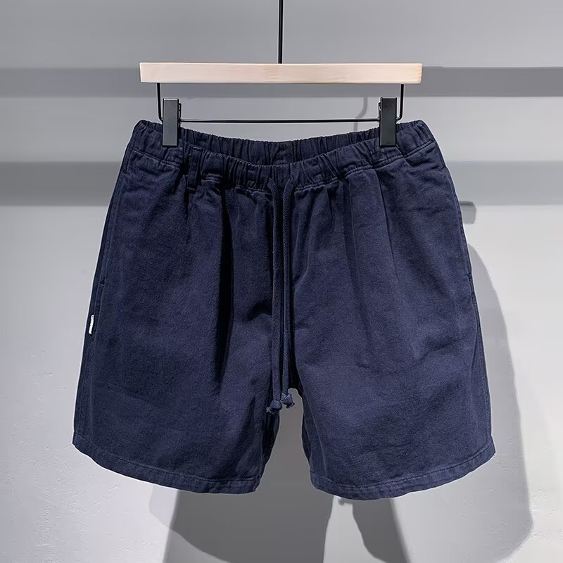 Men's Summer New Retro Trendy Loose Breathable Youth Casual Shorts Mid-Length Cross-Border Shorts