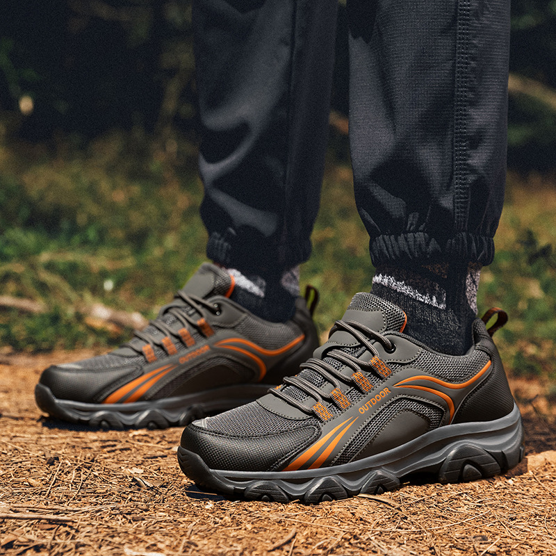 Nuevos zapatos de montaña transfronterizos para hombres y mujeres parejas de malla transpirable EVA amortiguación al aire libre zapatos de caminata de campamento