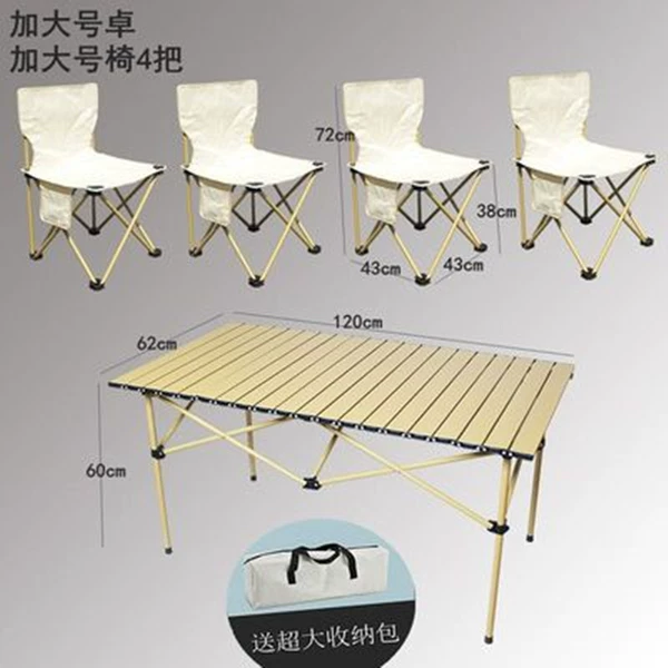 Larger table + 4 large chairs