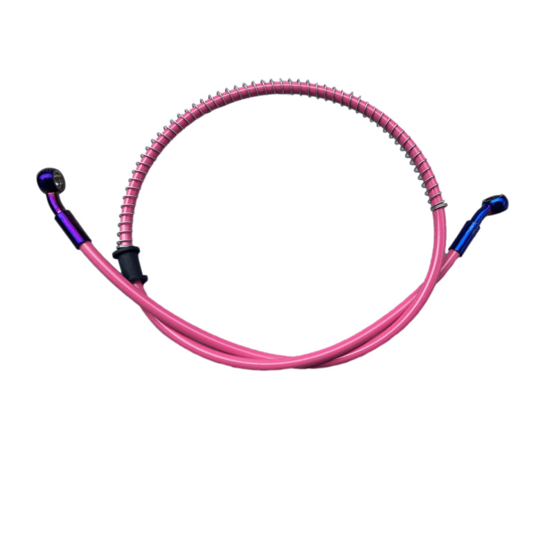High-Pressure Steel Brake Hose for Scooter, 10mm Disc Brake Hose, Hydraulic Front and Rear Brake Hose, Titanium Gold