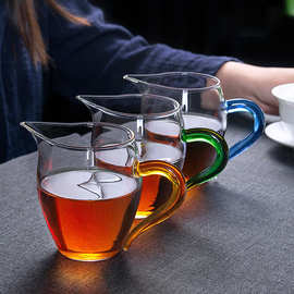 350ML加厚耐高温玻璃公道杯茶具分茶器茶海功夫茶道配件过滤茶漏
