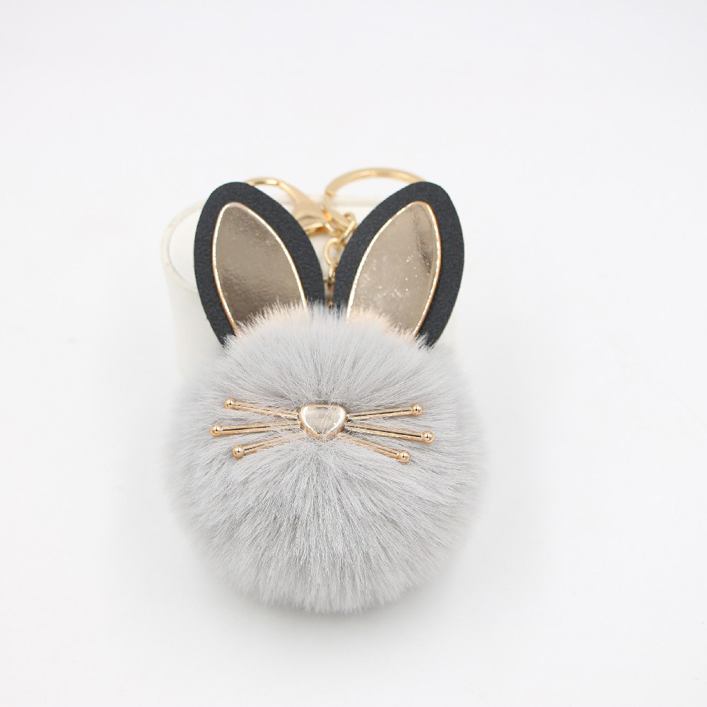 Cute Cat Imitation Wool Alloy Women's Keychain display picture 3