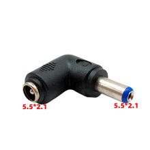 DC转接头5.5*2.1母转5.5*2.1公90度弯头电脑电源适配器转换头工厂