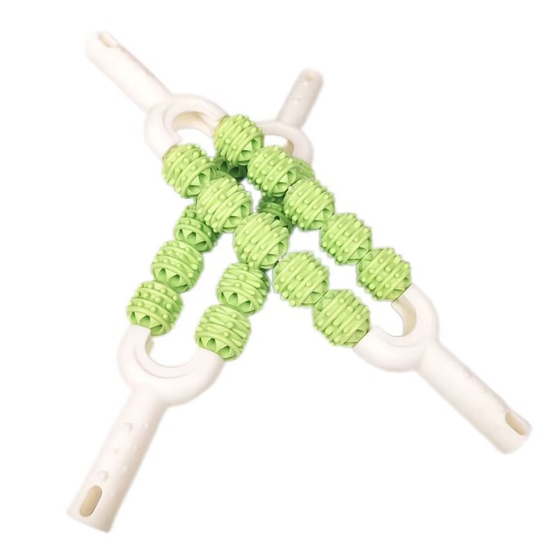 Double-Row Massage Stick Massage Roller Tactile Training Relax Adult Muscle Meridian Dredge Yoga Stick