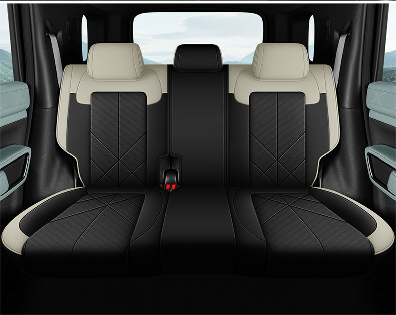 Equation Leopard 5 Car Seat Cushion, Special Car-Specific Full-Cover Seat Cover, Cute Seat Cover, Universal Leather Seat Cover for All Seasons