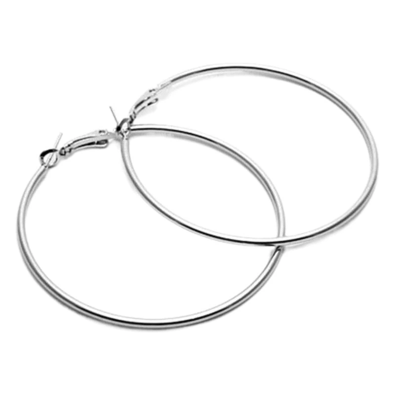 S925 серебряная игла большой вегетарианский круг серьги