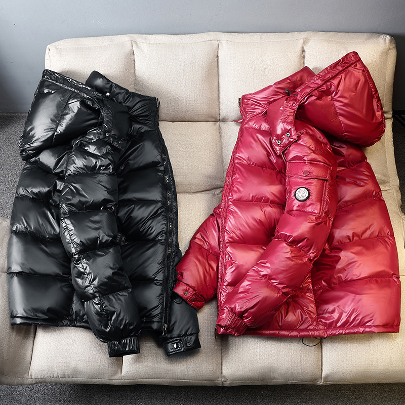 New live standard wholesale foreign trade thickened cross-border European and American down jacket men's and women's bright face winter duck down couple coat tide