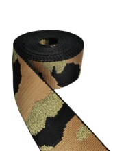 新款金银线迷彩肩带黑斑橙黄金线5公分2寸 5厘米时款加厚多色肩带
