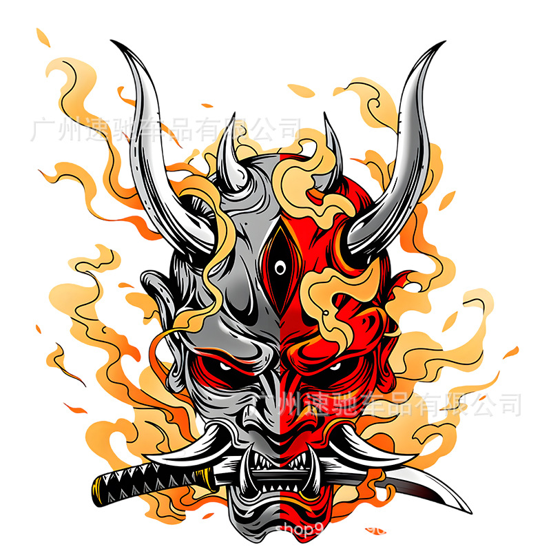 Waterproof Temporary Tattoo Sticker Warrior Girl Flash