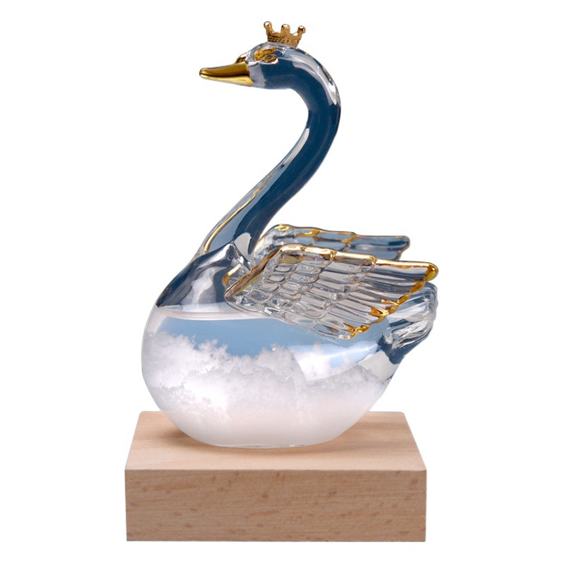 Nuevo Cisne tormenta botella pronóstico del tiempo regalo creativo Cisne decoración regalo fábrica al por mayor