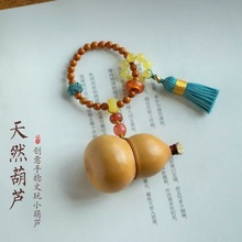 工厂批发手作天然小葫芦手捻手把件原创创意手工文玩葫芦挂件