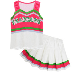 Amazon Bestseller Zombie High 3 Girl Cheerleading Two-Piece Skirt Set Youth Backless Pleated Skirt Performance Costume