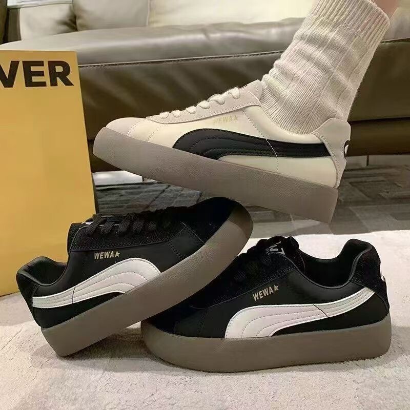 2026 Spring and Summer New Women's Retro Versatile Casual Sneakers Thick-Soled Student Trendy Platform Shoes 2026 Spring and Summer New Women's Retro Versatile Casual Sneakers Thick-Soled Student Trendy Platform Shoes