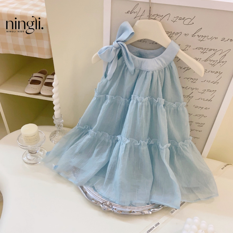 Ningli Girls' Summer Dress, Sleeveless Cake Dress for Baby Girls, Children's One-Year-Old Halter Neck Dress, One-Year-Old Dress Ningli Girls' Summer Dress, Sleeveless Cake Dress for Baby Girls, Children's One-Year-Old Halter Neck Dress, One-Year-Old Dress