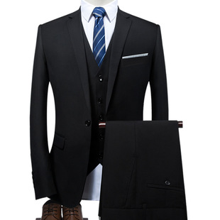 Korean-style Slim-fit Suit suit Men's Business Casual Youth Small Suit Jacket Wedding Dress Professional Formal Wear Men