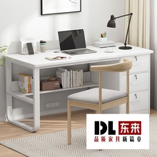 办公桌台式电脑桌家用书桌简约现代老板职员桌椅长方形桌子工作台