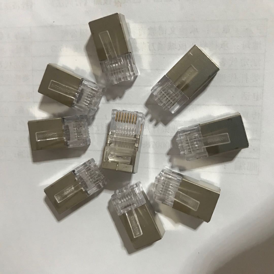 原装正品康普超五类屏蔽水晶头网络接插件RJ45金属接头6-569530-3-阿里巴巴