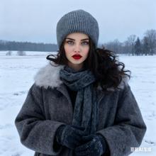 帽子女秋冬高级感日系时尚保暖护耳纯色毛线帽子韩版男女秋冬季新