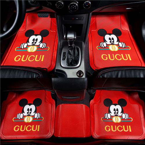 Scissors-cut high-quality universal car floor mats made of rubber, suitable for all four seasons, with features such as waterproof, anti-slip, anti-freeze, easy to clean, and extra thick.