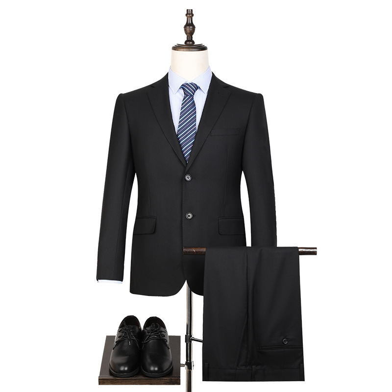 Business Commuter Formal Wear 70% Wool High-End Suit Suit Men's Work Clothes Company Boss Manager Suit