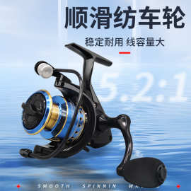 金属纺车轮路亚渔轮远投马卡龙鱼轮大全正品钓鱼轮子海竿海杆矶钓
