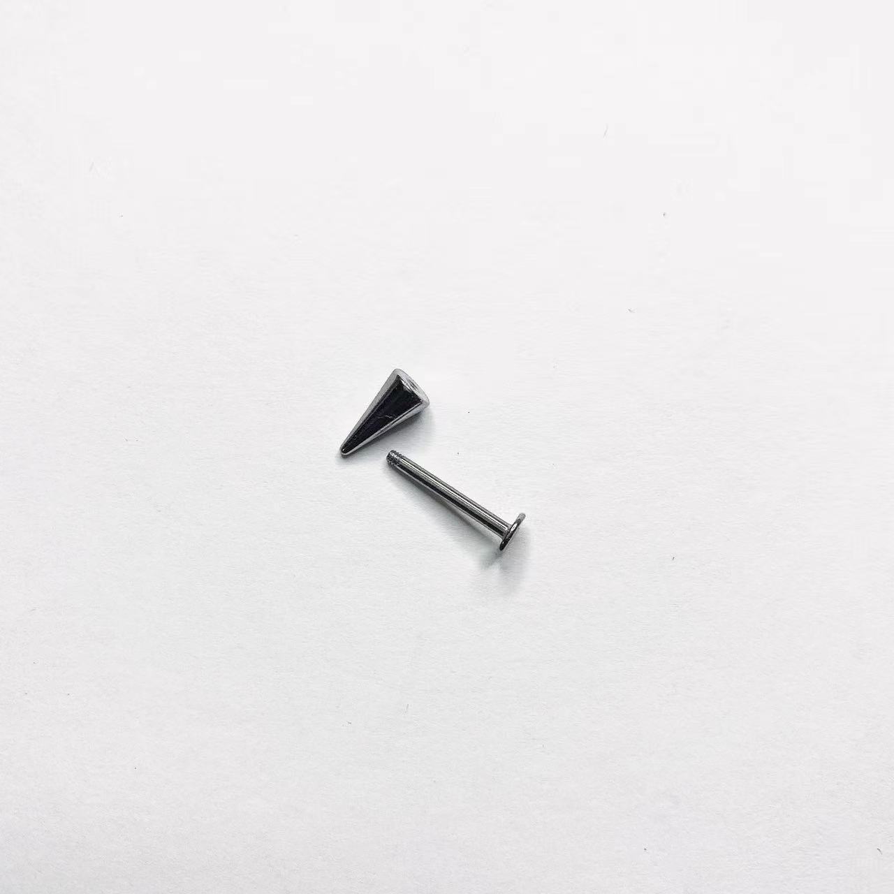 Stainless Steel Lip Labret Stud 16mm Bar Length 1.2mm Thickness Hot Girl Lip Ring for Women detail image 8