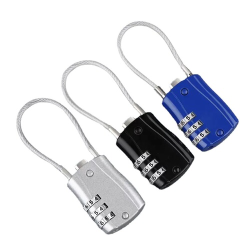 Steel Wire Combination Padlock Small Size Home Luggage Cabinet Door Lock Hardware Dorm Travel Student Lock Mini