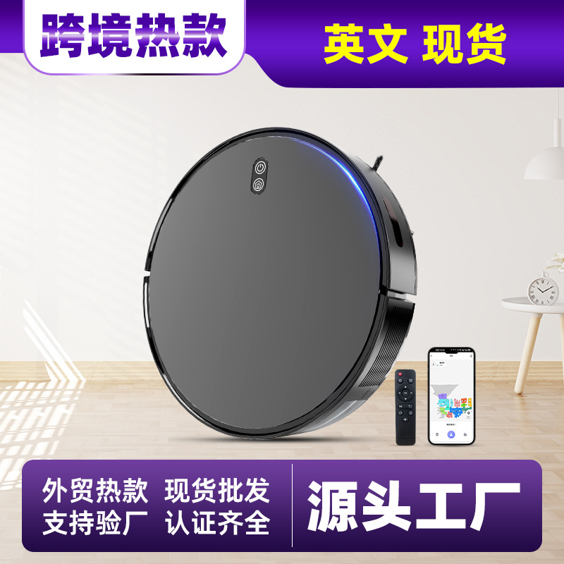 Sweeping Robot with Integrated Sweeping, Mopping, and Washing Functions, Controlled by Mobile App, Sourced from Cross-Border Factory with Electronically Controlled Water Tank